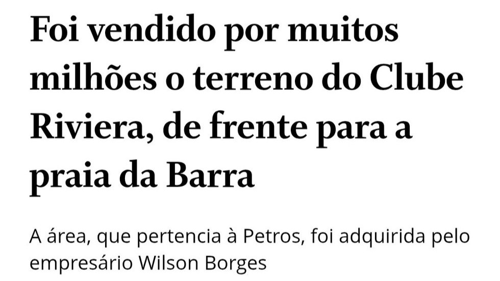 Wilson Borges adquire terreno na Barra após assinar intenção de compra do potencial construtivo de São Januário