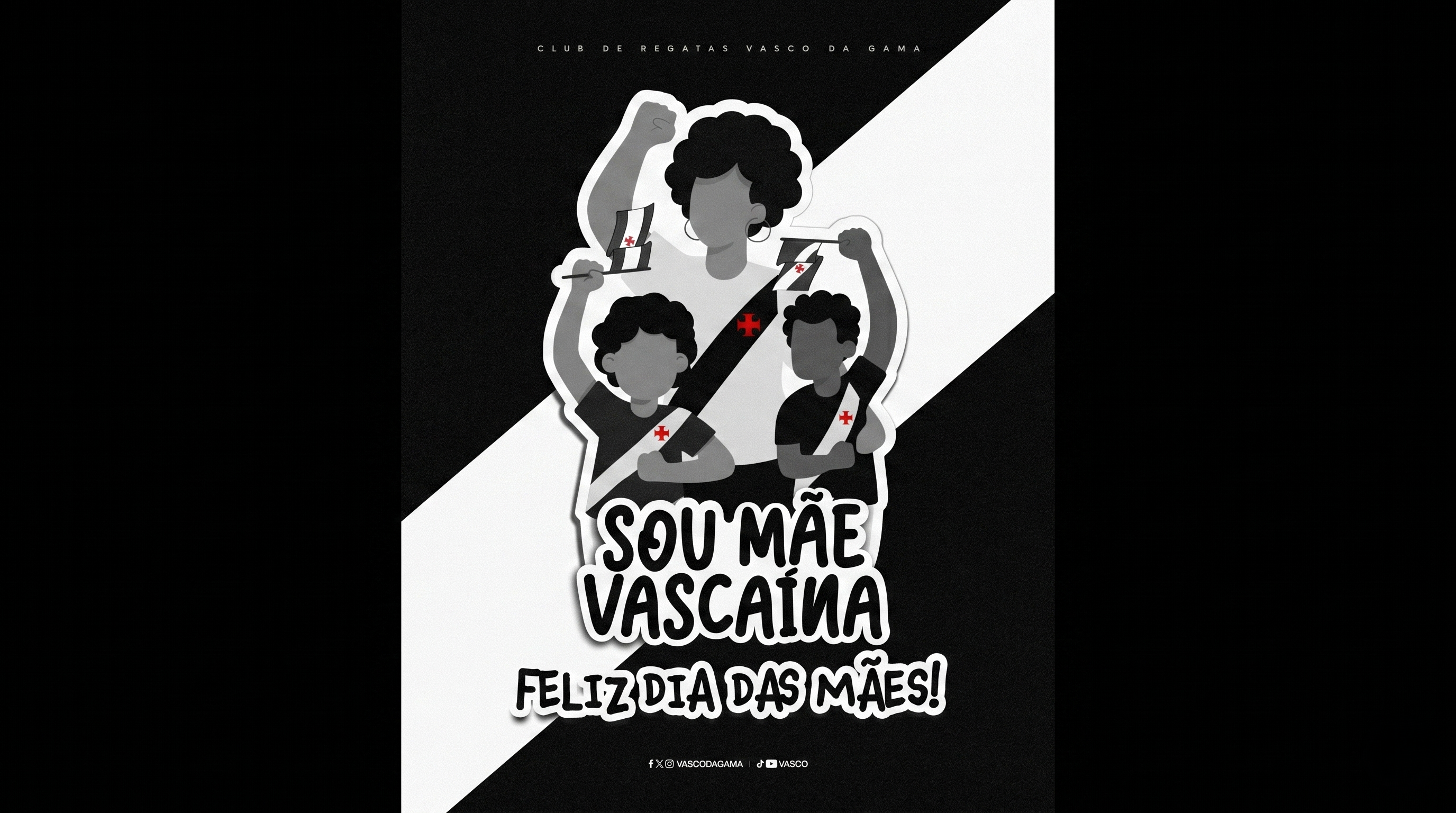Vasco homenageia mães vascaínas no Dia das Mães com mensagem especial
