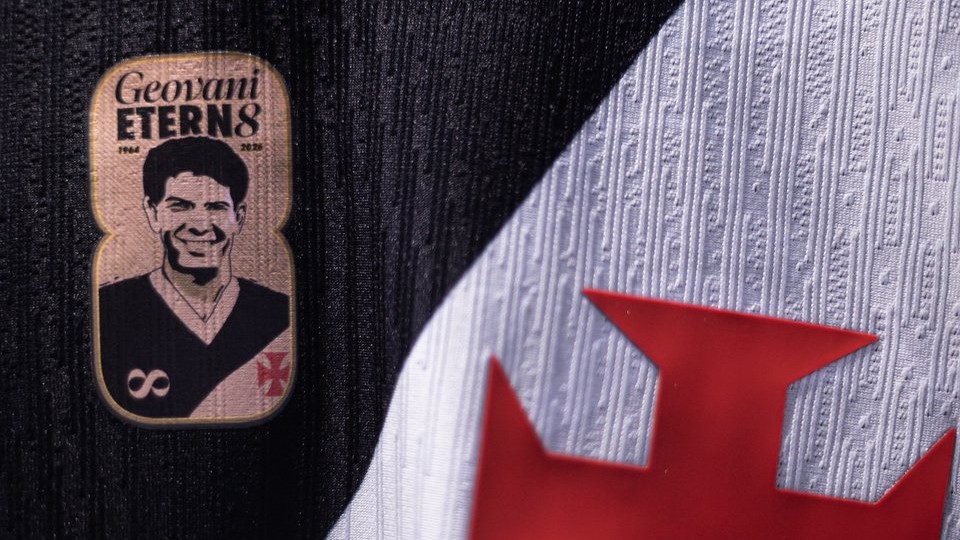 Vasco usará patch especial em homenagem a Geovani na camisa neste domingo