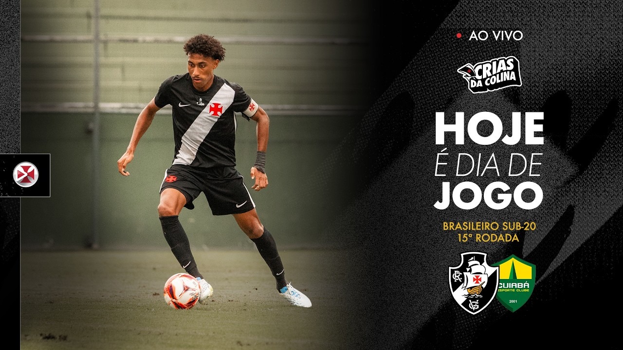 Sub-20: Assista ao vivo Vasco x Cuiabá pelo Campeonato Brasileiro