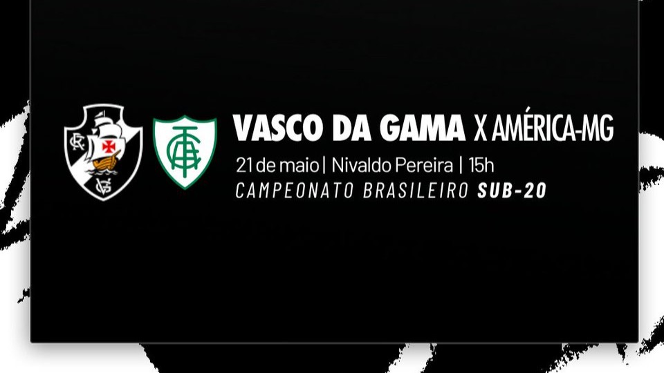 Vasco Sub-20 enfrenta América-MG nesta quinta-feira pelo Campeonato Brasileiro