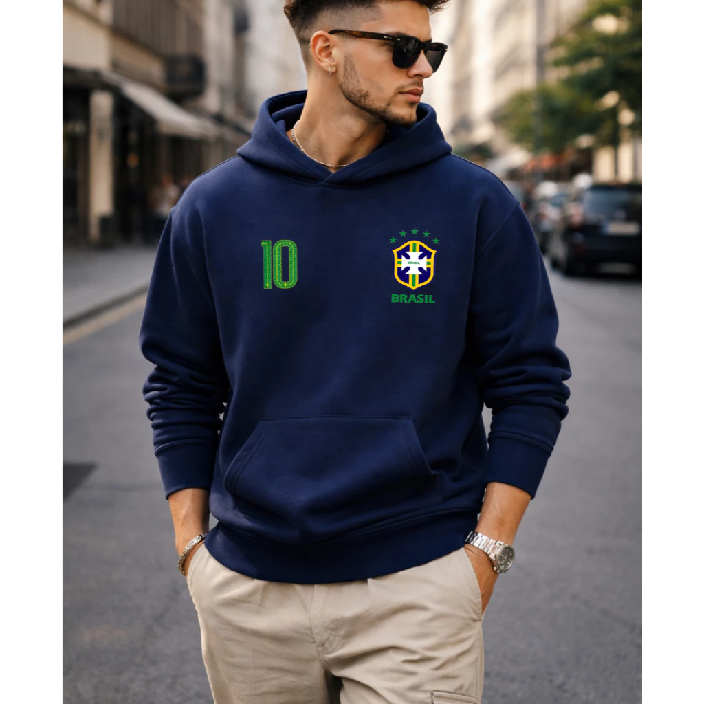 Moletom Canguru Brasil Copa 2026 (pra usar no inverno)